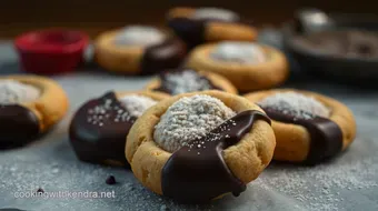 Crispy Chocolate-Dipped Pirouette Cookies: A Delightful Treat recipe card