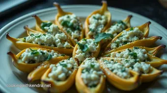 Stuffed Squash Blossoms: A Delectable Herb-Infused Delight recipe card