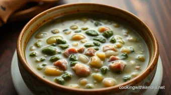 Hearty Southern Turnip Green Soup with Ham & Garlic – Family Favorite recipe card