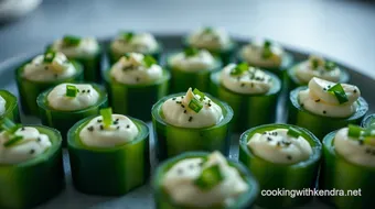 Easy Mini Cucumber Bites with Herbed Cream Cheese - A Summer Hit recipe card