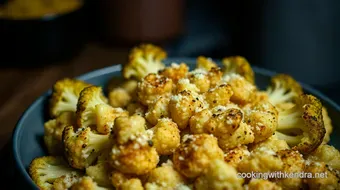 Easy Roasted Romanesco Cauliflower with Garlic and Parmesan recipe card
