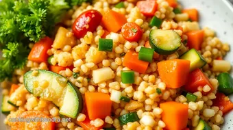 Sautéed Quinoa Delight with Fresh Veggies