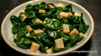 Easy Sautéed Spinach: A Simple & Savory Side Dish for Everyone recipe card