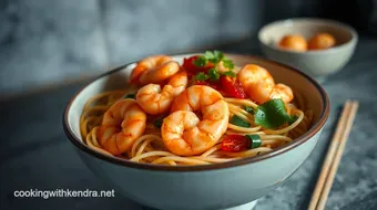 Easy & Delicious Spicy Shrimp Vermicelli Noodle Bowl Recipe recipe card