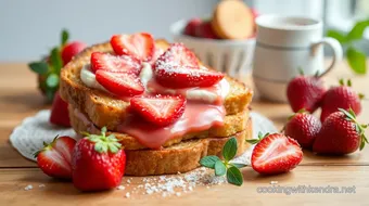 Toast Strawberries Romanoff Delightfully Sweet