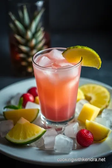A Taste of the Tropics: Malibu Bay Breeze Cocktail presentation