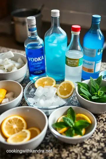 Azure Bliss: Crafting Exquisite Blue Cocktails ingredients