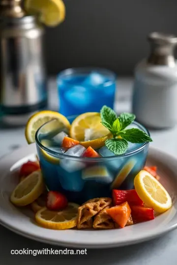 Azure Bliss: Crafting Exquisite Blue Cocktails presentation