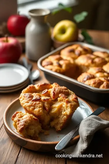 Bake Apple Muffinaroon Cobbler with Almonds presentation