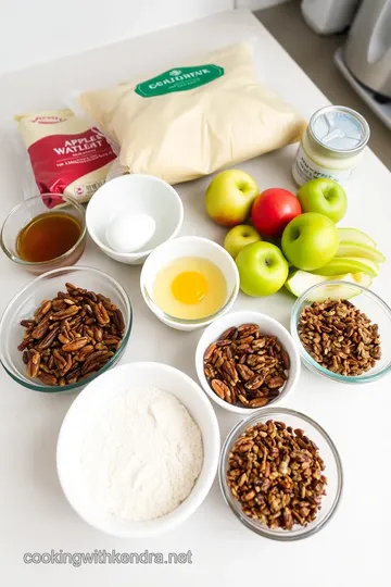 Apple and Pecan Danish Pastry Tart ingredients