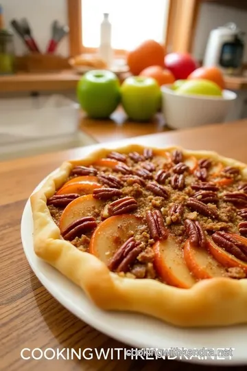 Apple and Pecan Danish Pastry Tart steps