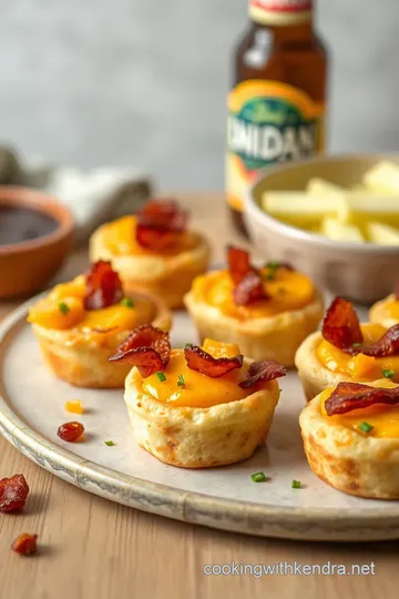 Bake Bacon Beer Cheddar English Muffin Bites presentation