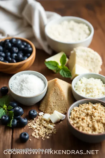 Delicious Blueberry Crumb Cakes ingredients