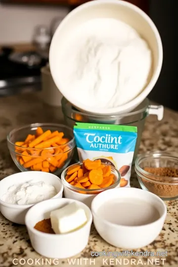 Delicious Carrot Cake Cupcakes ingredients