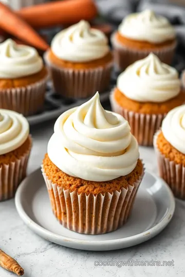 Delicious Carrot Cake Cupcakes presentation