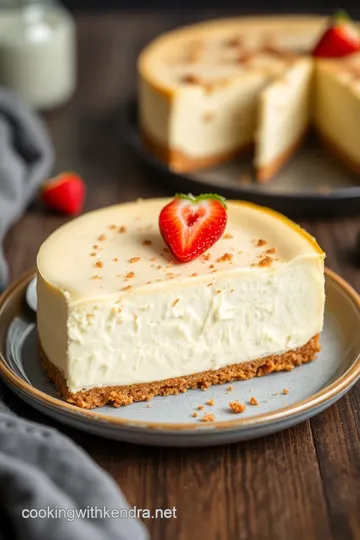 No-Butter Cheesecake Recipe presentation