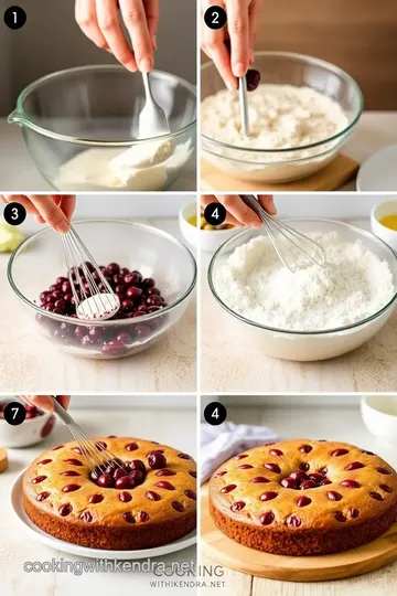 Cherry Chip Cake steps