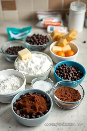 Decadent Chocolate Chip Fudge Brownies ingredients