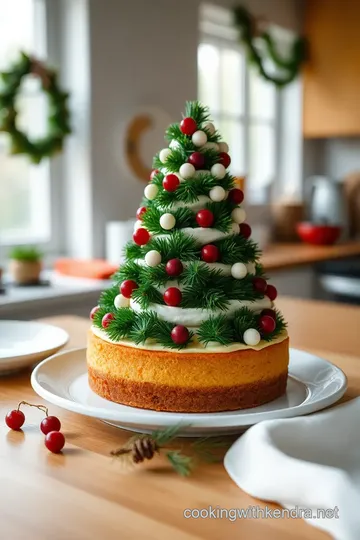 Christmas Tree Cheesecake steps