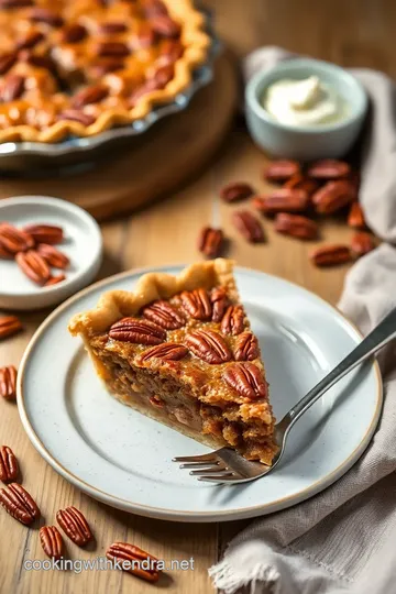 Classic Pecan Pie presentation