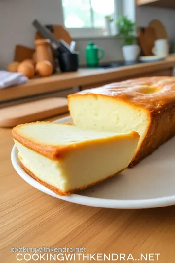 Loaf Pan Basque Cheesecake steps