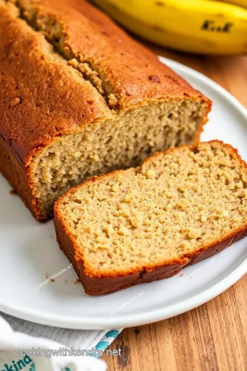 Moist Banana Bread (No Butter) presentation