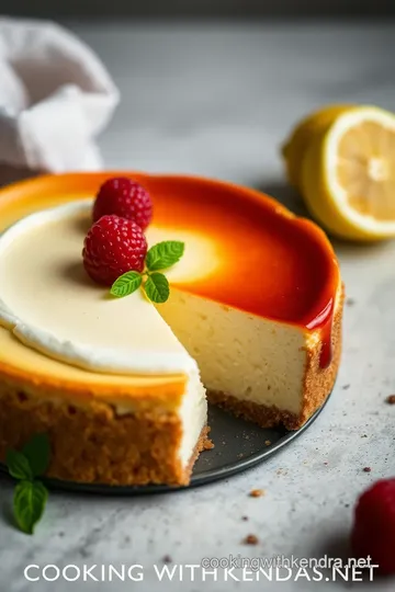 French Cheesecake (Gâteau de Fromage) presentation