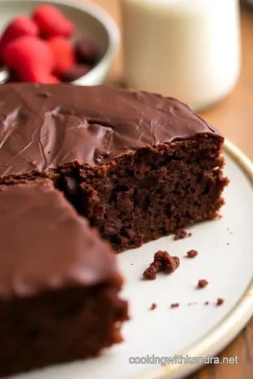 Garbanzo Bean Chocolate Cake presentation