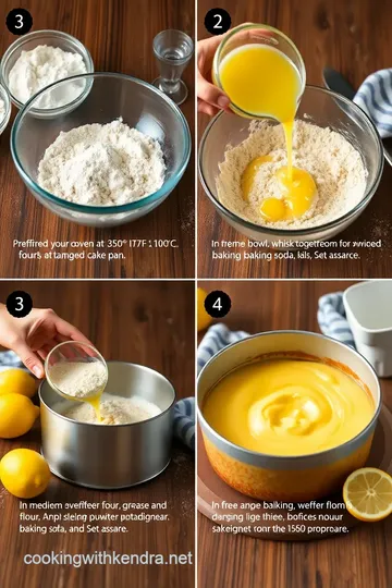 Classic Lemon Cake steps