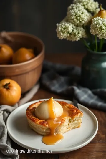 Pear Clafouti with Warm Butterscotch Sauce steps