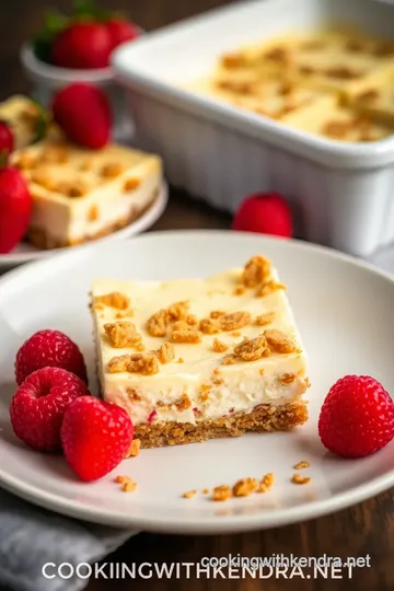 Philadelphia Cheesecake Bars presentation