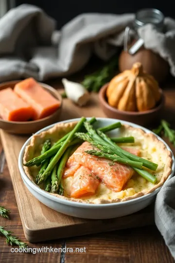 Salmon Asparagus Quiche ingredients