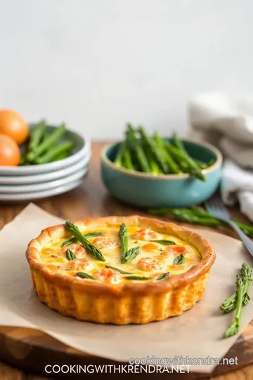 Salmon Asparagus Quiche presentation