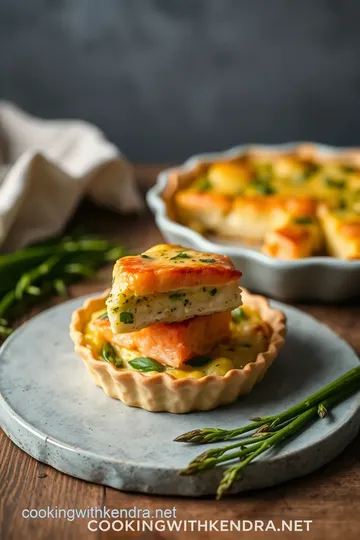 Salmon Asparagus Quiche steps