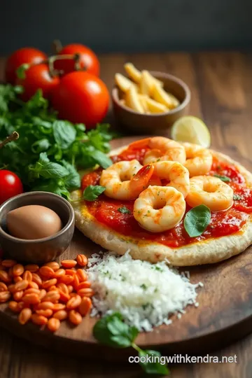 Mediterranean Pesto Shrimp Pizzetta ingredients