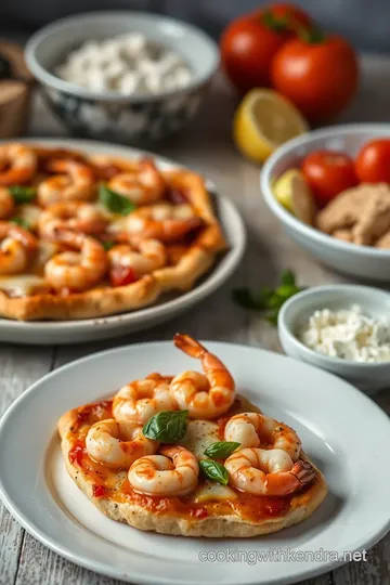 Mediterranean Pesto Shrimp Pizzetta steps