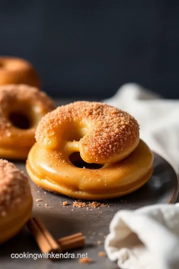 Homemade Apple Donuts presentation