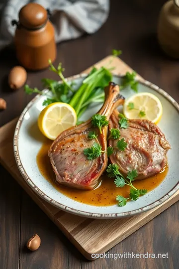 Broiled Lamb Chops with Spring Salad ingredients