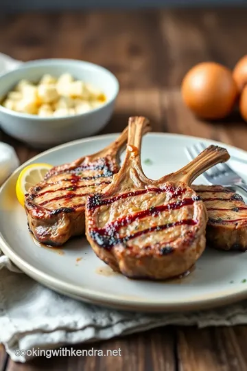 Broiled Lamb Chops with Spring Salad steps