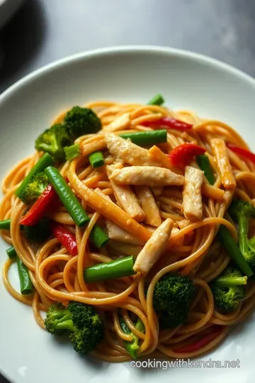 Classic Chicken Lo Mein: A Takeout Delight at Home presentation
