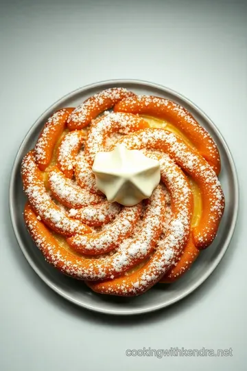Classic Homemade Funnel Cake presentation
