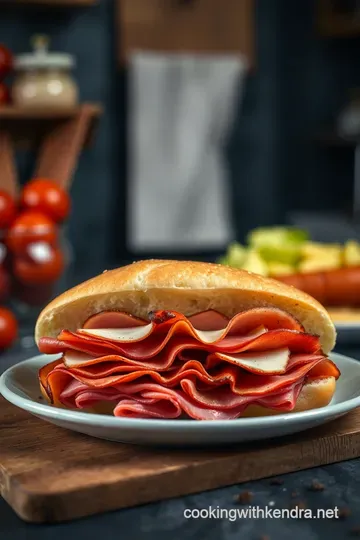 Classic Italian Grinder Sandwich: A Hearty Taste of Tradition presentation