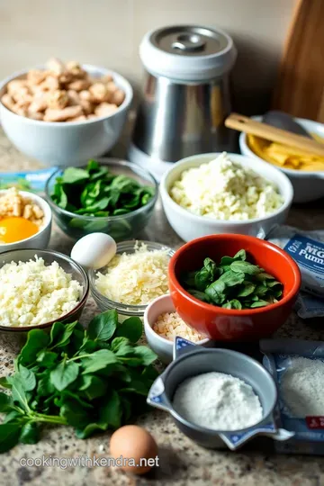 Creamy Chicken & Spinach Manicotti with Marinara Sauce ingredients