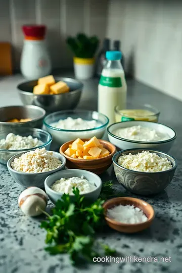 Creamy Garlic Parmesan Sauce ingredients