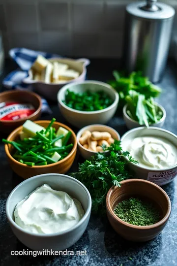 Creamy Neufchâtel Cheese & Herb Spread ingredients