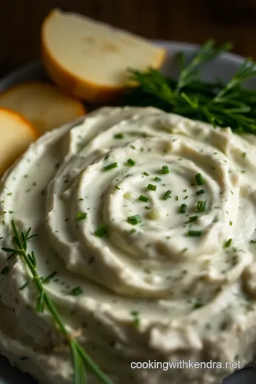 Creamy Neufchâtel Cheese & Herb Spread presentation