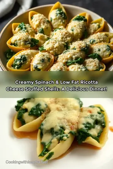 Creamy Spinach & Low Fat Ricotta Cheese Stuffed Shells: A Delicious Dinner!