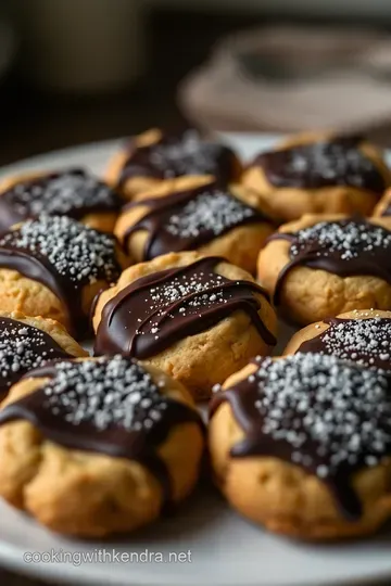 Crispy Chocolate-Dipped Pirouette Cookies presentation