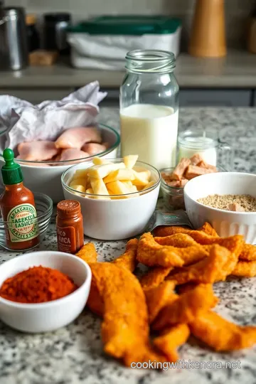 Crispy Spicy Chicken Strips with a Kick ingredients