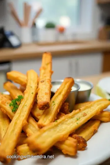 Crispy Yucca Fries with a Zesty Lime Dipping Sauce steps